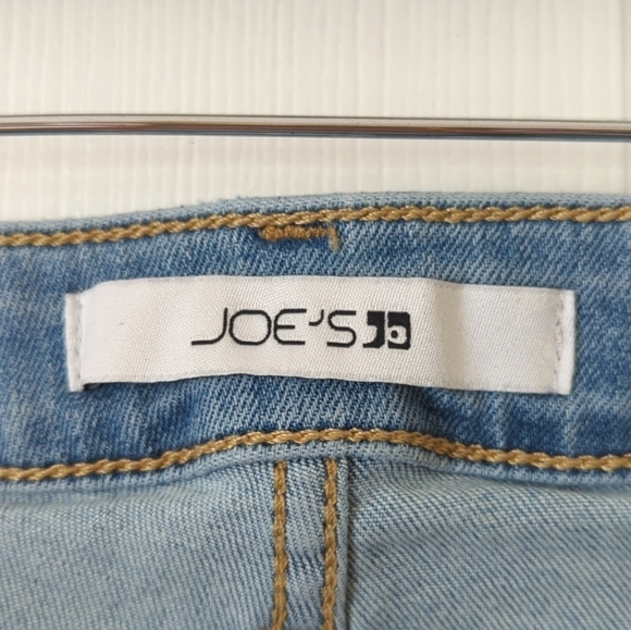 Joe's Jeans Classic Light Wash High Waisted Cropped Raw Hem Boot Cut Jeans 27 - Picture 8 of 15